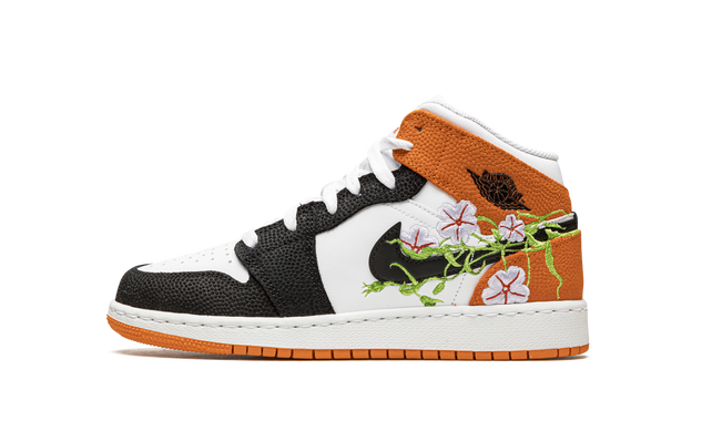 Air Jordan 1 Mid GS Basketball Blossom DQ8390 100