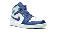 Air Jordan 1 Mid Blue Mint 554724 413