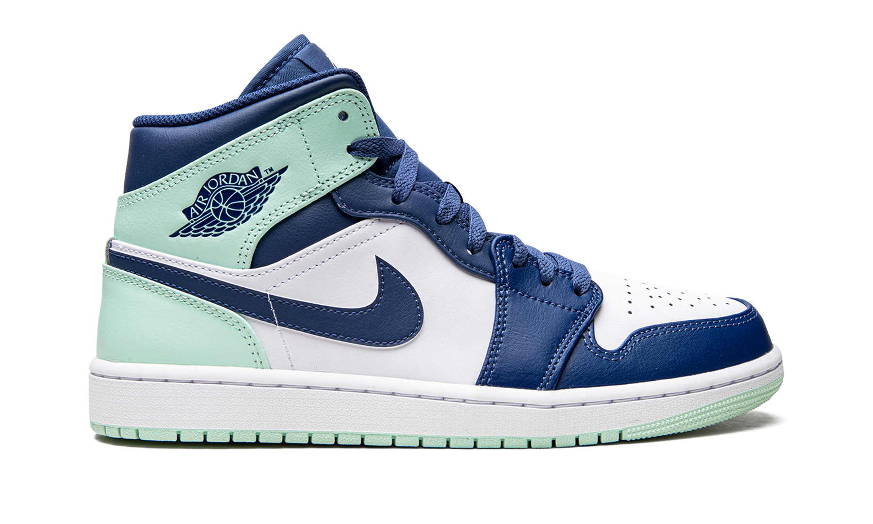 Air Jordan 1 Mid Blue Mint 554724 413