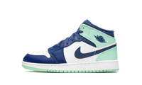 Air Jordan 1 Mid GS Blue Mint 554725 413