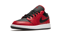 Air Jordan 1 Low GS Black Pebbled 553560 605
