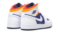 Air Jordan 1 Mid GS White Deep Royal Blue 554725 131