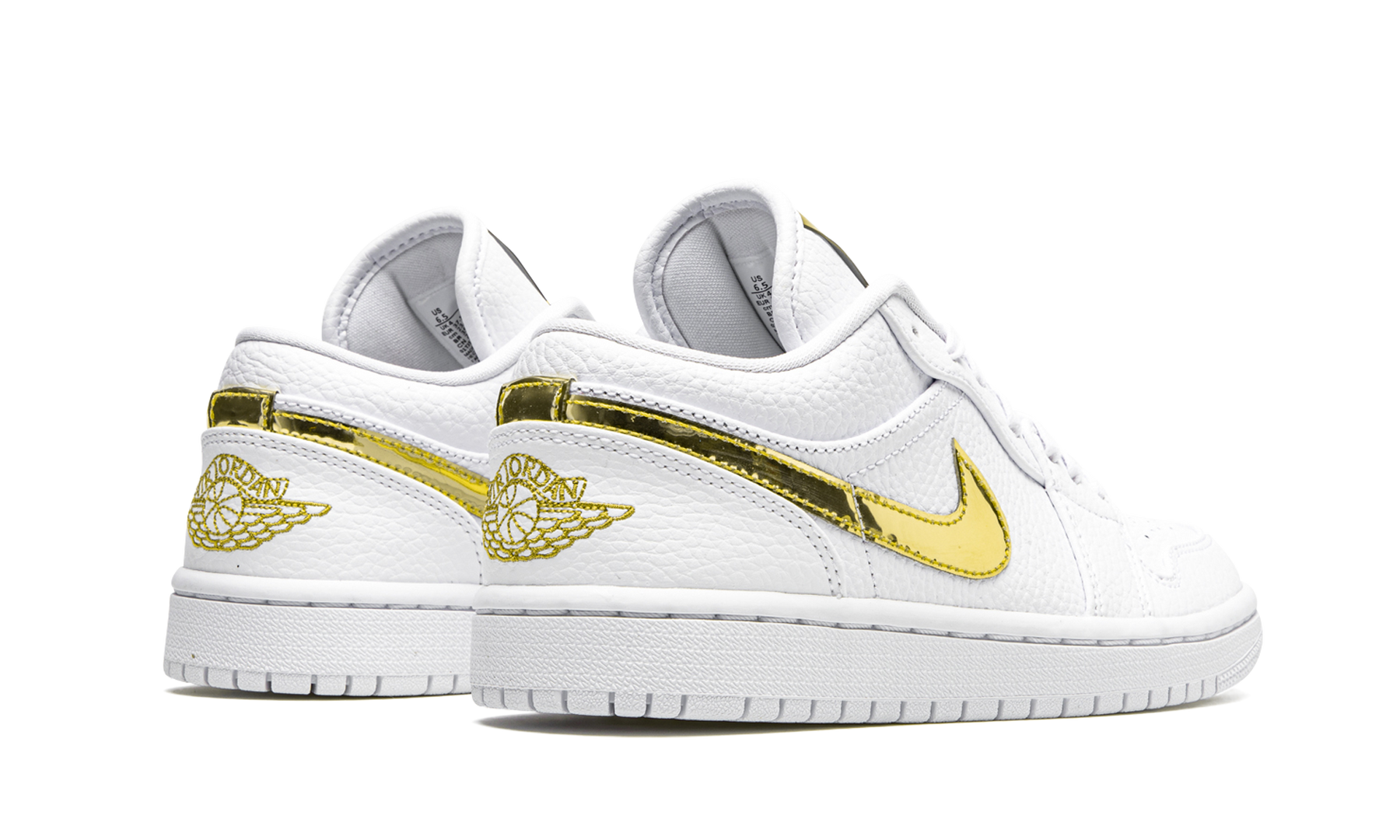 AIR JORDAN 1 Low SE WMNS White Metallic Gold CZ4776 100