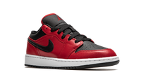Air Jordan 1 Low GS Black Pebbled 553560 605
