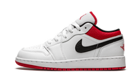 Air Jordan 1 Low GS White / Gym Red 553560 118