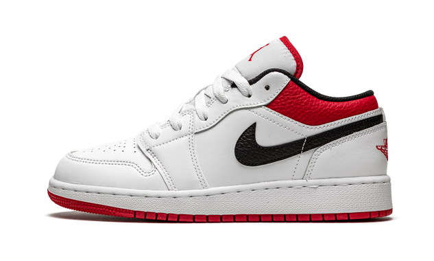 Air Jordan 1 Low GS White / Gym Red 553560 118