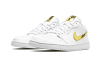 AIR JORDAN 1 Low SE WMNS White Metallic Gold CZ4776 100