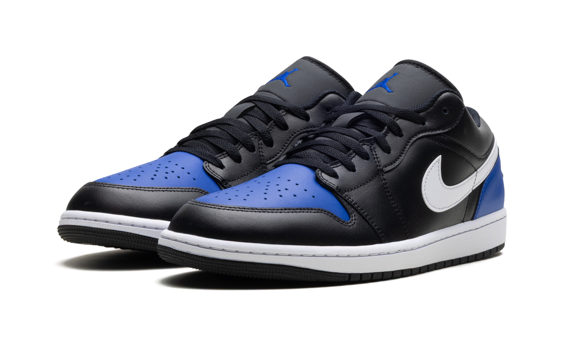 Jordan 1 Low Black Royal Toe 553558 042