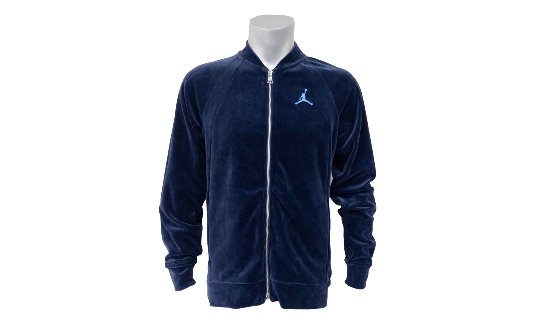 Air Jordan Velour Full Zip Track Jacket Blue AH2357 410