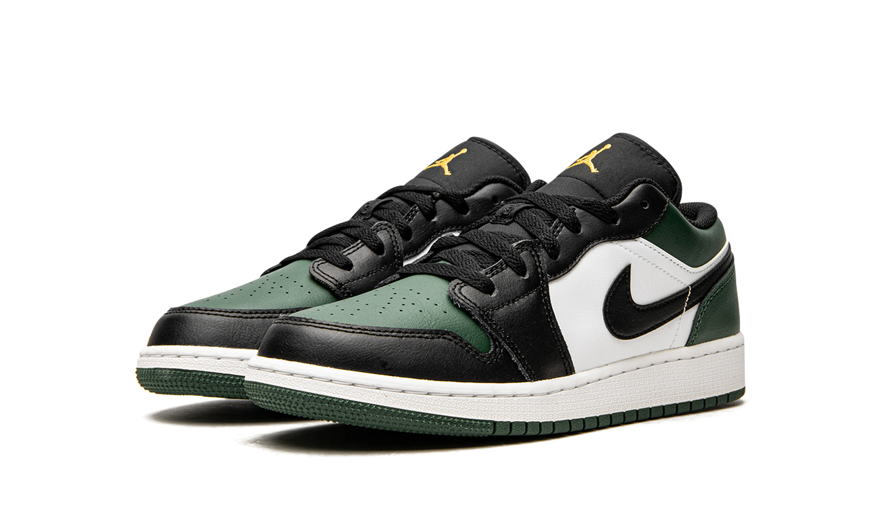 Air Jordan 1 Low GS Green Toe 553560 371