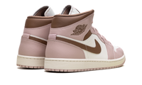 Jordan 1 Mid WMNS Pink Oxford Brown BQ6472 620