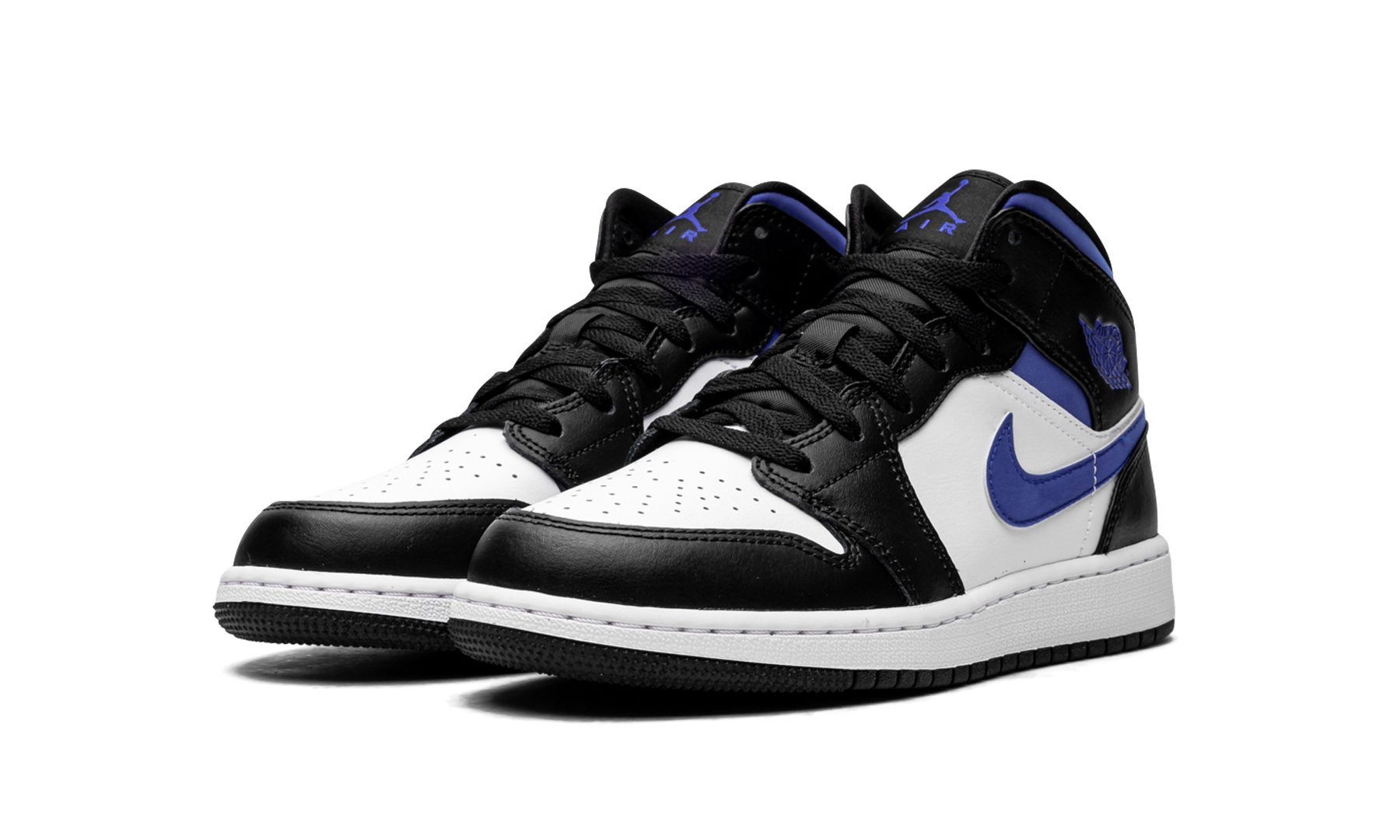 Air Jordan 1 Mid GS Racer Blue / Black / White 554725 140