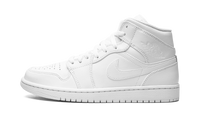 Air Jordan 1 Mid Triple White 554724 136