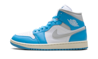 Jordan 1 Mid WMNS Dark Powder Blue White Sail Neutral Grey BQ6472 400