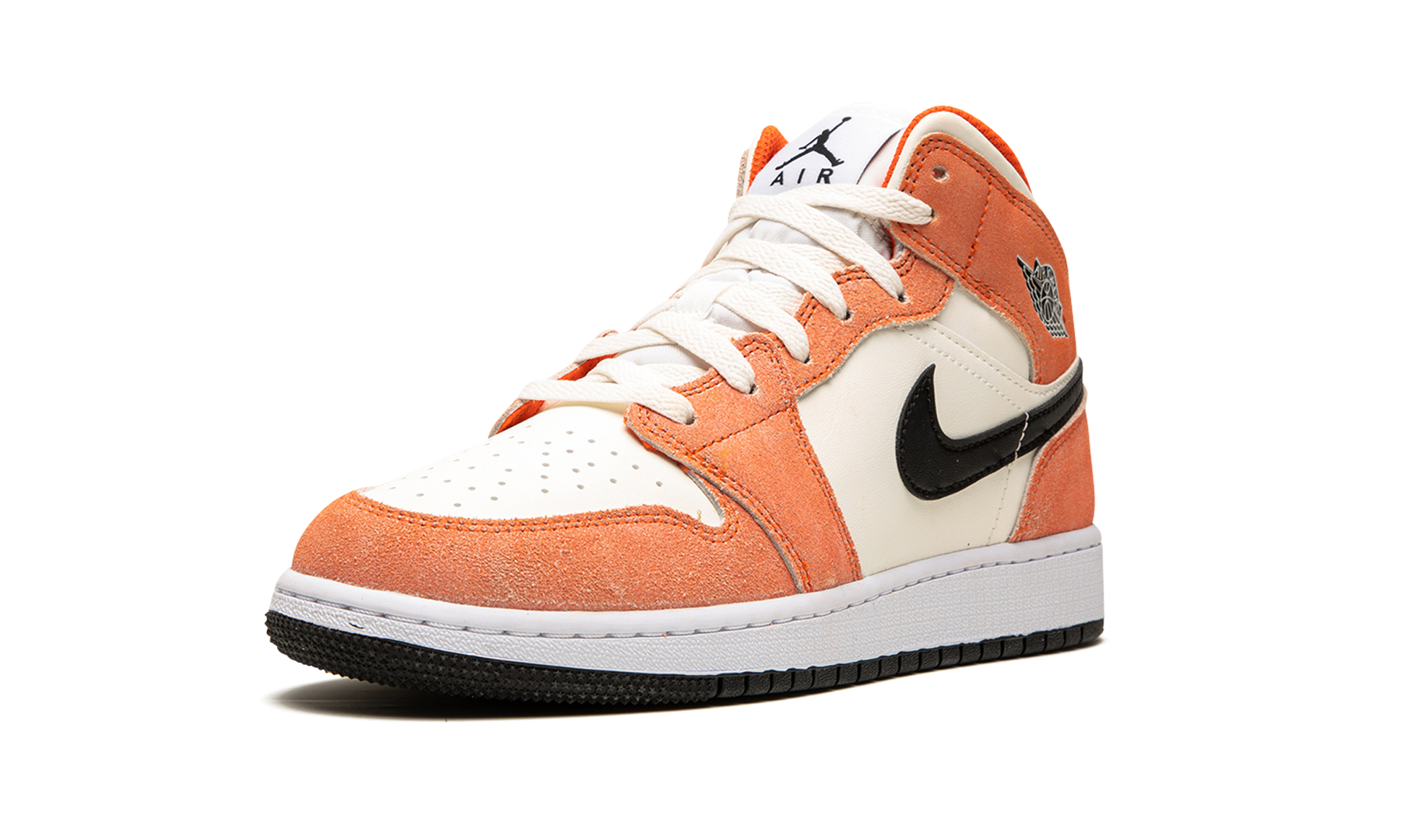 Air Jordan 1 Mid SE GS Orange Suede DV1336 800
