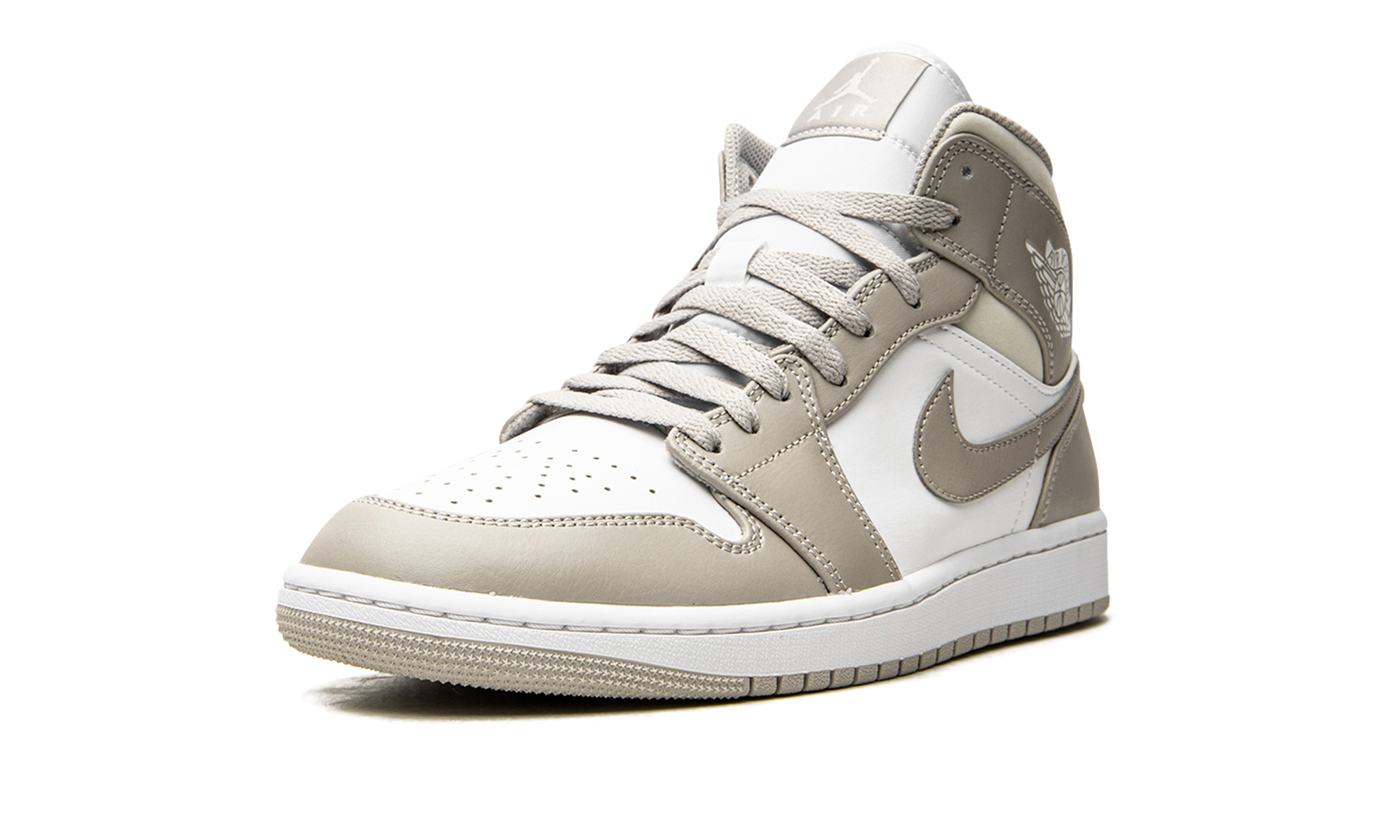 Air Jordan 1 Mid Linen / College Grey 554724 082
