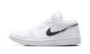 Womens Air Jordan 1 Low SE White Metallic Silver' IQ9381 100