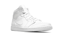 Air Jordan 1 Mid Triple White 554724 130