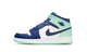 Air Jordan 1 Mid GS Blue Mint 554725 413