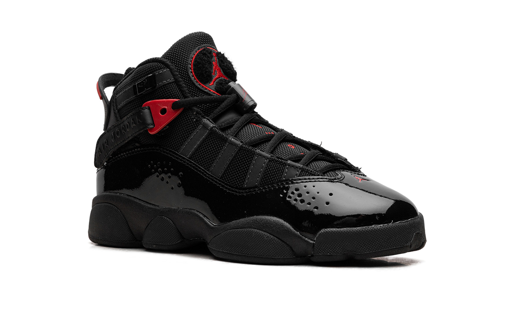Jordan 6 Rings GS Black Varsity Red 323419 026
