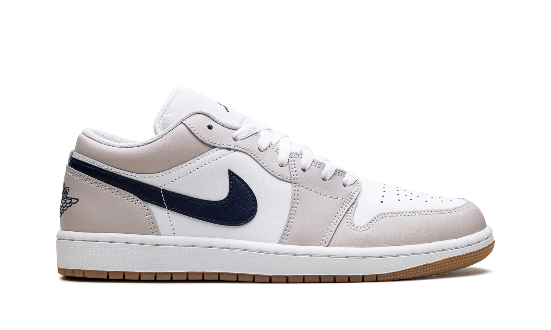 Jordan 1 Low Midnight Navy Neutral Grey 553558 146