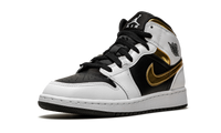 Air Jordan 1 Mid GS White / Gold / Black 554725 190