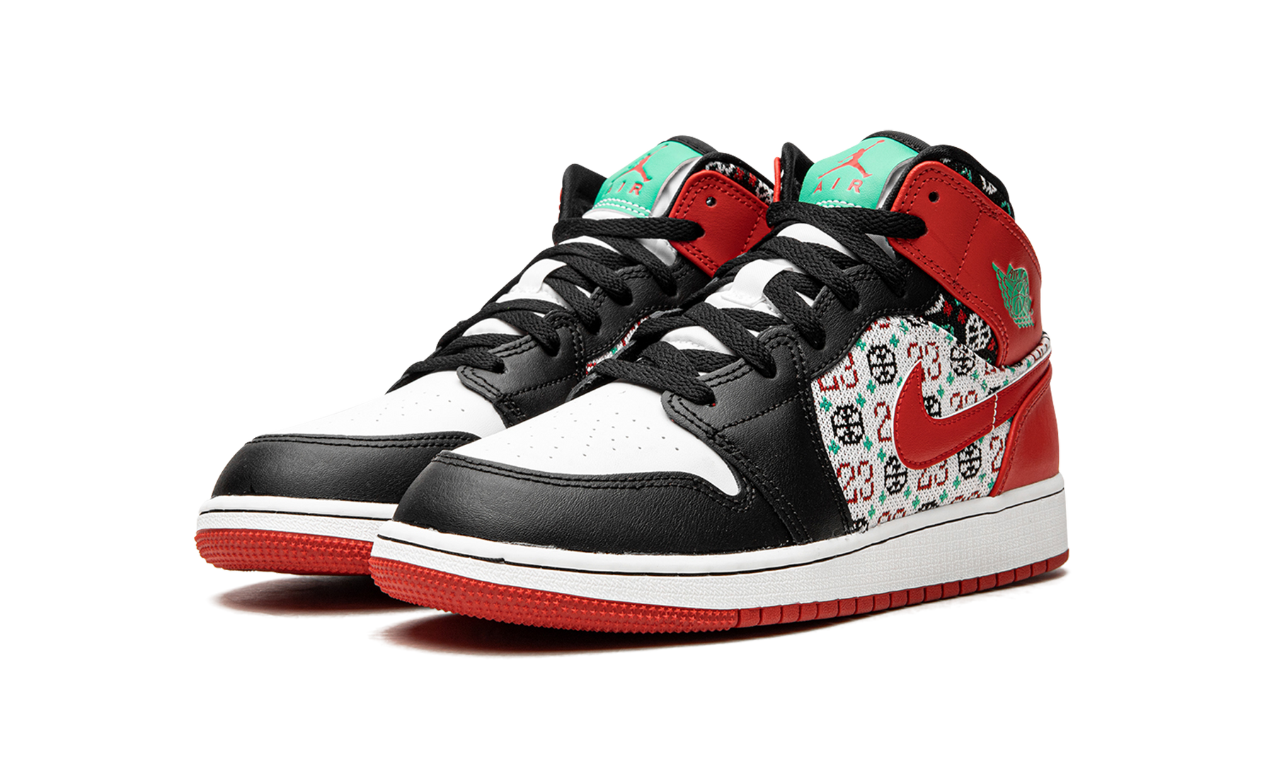 Jordan 1 Mid GS Ugly Christmas Sweater DM1208 150