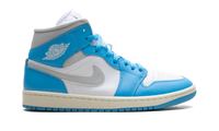 Jordan 1 Mid WMNS Dark Powder Blue White Sail Neutral Grey BQ6472 400
