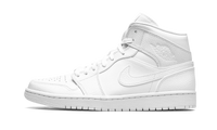 Air Jordan 1 Mid Triple White 554724 130