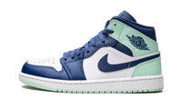 Air Jordan 1 Mid Blue Mint 554724 413