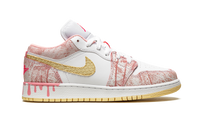Air Jordan 1 Low SE GS Paint Drip CW7104 601