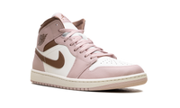 Jordan 1 Mid WMNS Pink Oxford Brown BQ6472 620