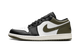 Air Jordan 1 Low Black Toe Medium Olive 553558 092